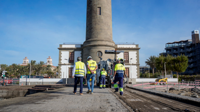 El Consorcio Maspalomas inicia la remodelación del paseo del entorno del Faro