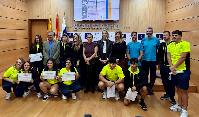 El Cabildo clausura con éxito la edición 2025-2026 de su programa de empleo juvenil PFAE Olympia