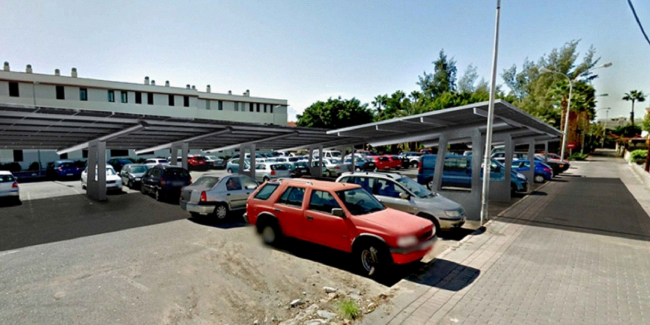 El Cabildo desarrollará una planta solar sobre el aparcamiento de la Plaza de Yaiza, en San Bartolomé de Tirajana