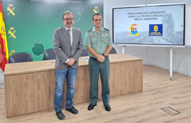 Guardia Civil y Cabildo de Gran Canaria refuerzan la protección del medio natural con un nuevo procedimiento conjunto