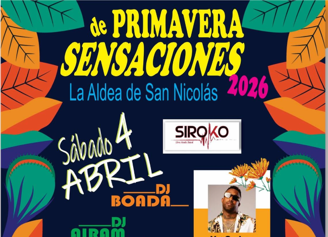 La Aldea de San Nicolás celebra el Festival Primavera Sensaciones 2026 en una jornada con actividades para todos los públicos