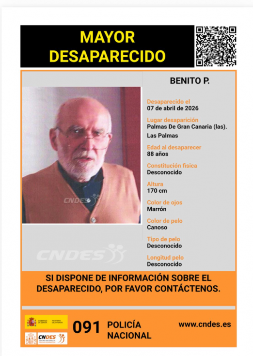 Solicitan colaboración ciudadana para localizar a dos personas desaparecidas en Las Palmas de Gran Canaria