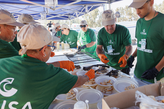 El Pajar inicia diez días de fiestas en honor a Santa Águeda con romería, verbenas y el tradicional asadero de pescado