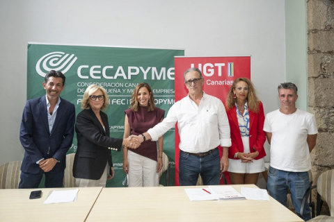 Fedeco-Cecapyme y UGT Canarias firman el Convenio Colectivo del Comercio para la provincia de Las Palmas