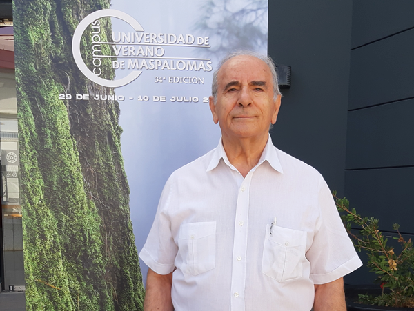 Ángel Lafuente, el ponente más veterano de la Universidad de Verano de Maspalomas