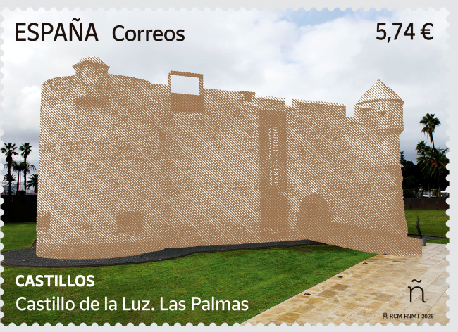 Correos dedica un sello al Castillo de la Luz para poner en valor uno de los grandes símbolos históricos de Gran Canaria
